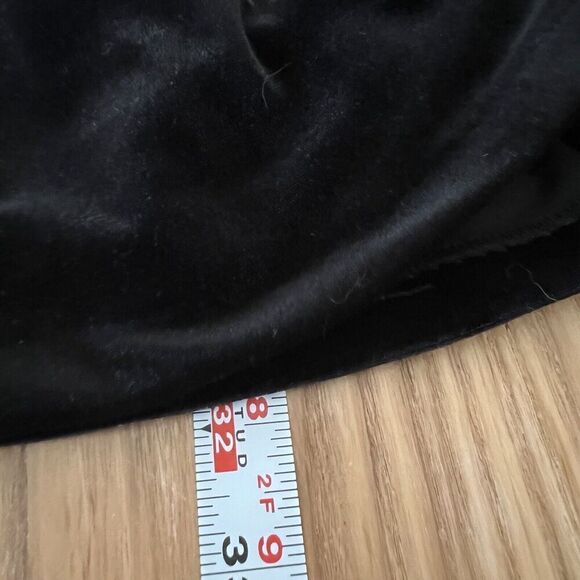 Zara Womens Short Velvet Dress Size XS Black Long Sleeve V Neck Party Velour - Picture 13 of 16